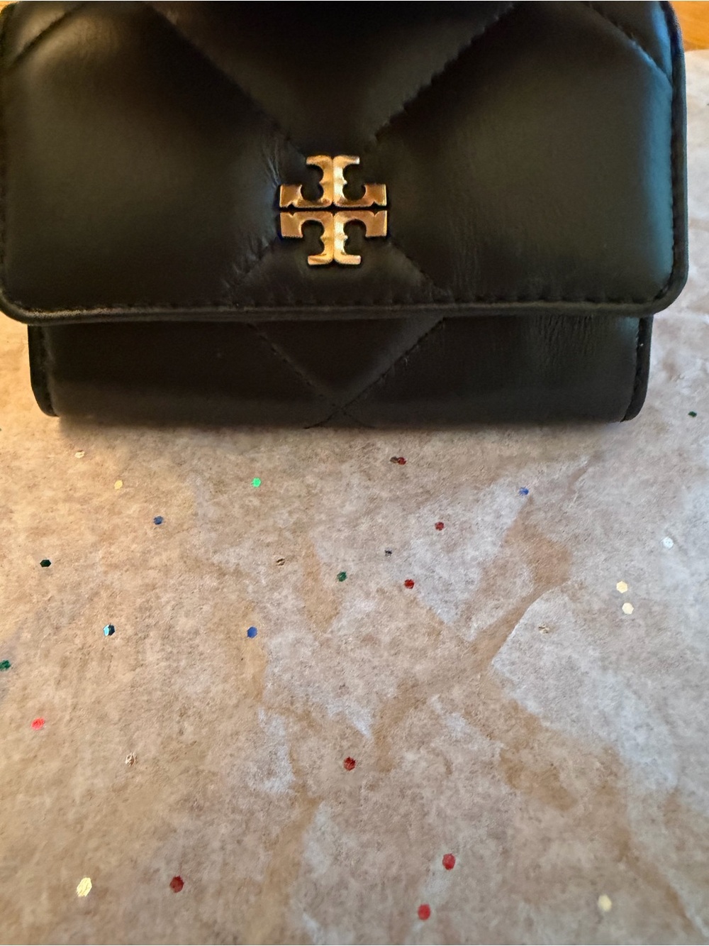Tory Burch Kira Diamond Quilt Flap Card Case